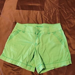 Maurices green shorts size 1/2